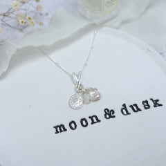 Moondrop Sterling Silver & Rainbow Moonstone Necklace