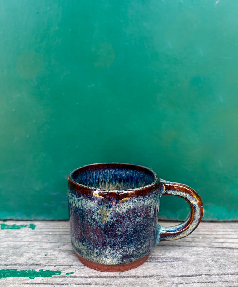Hand thrown espresso mug - Wild or Sunset glaze