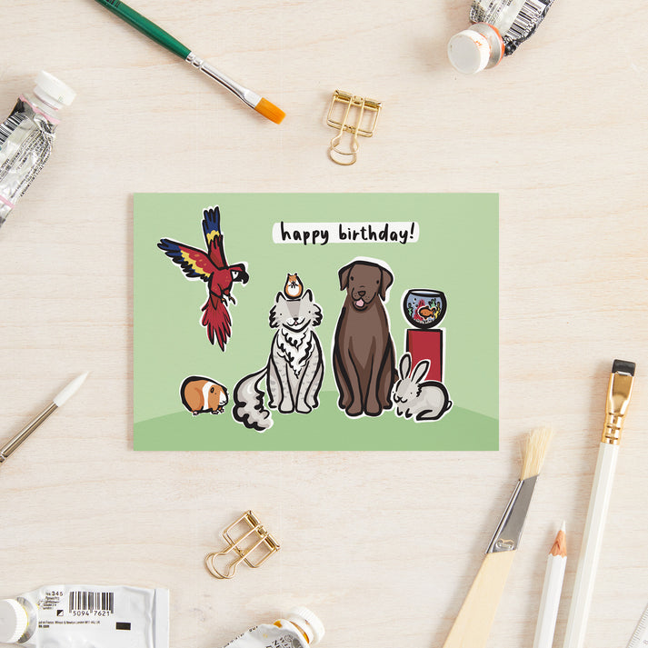 Happy birthday pets card