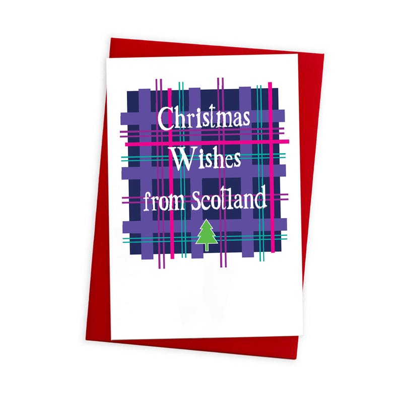 Christmas wishes from Scotland card