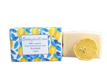 Natural vegan lemon soap