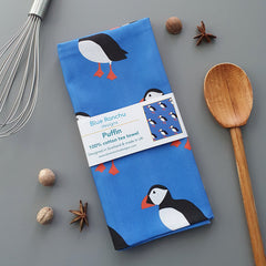 Puffin tea towel