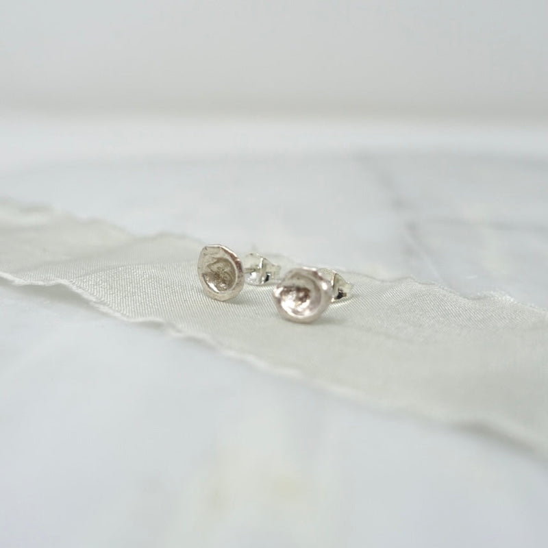 Sterling Silver Luna Pool Studs