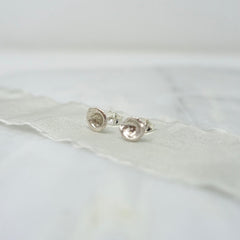 Sterling Silver Luna Pool Studs