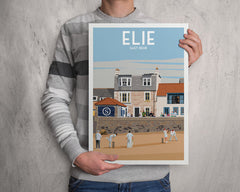 Elie cricket A4 travel poster print