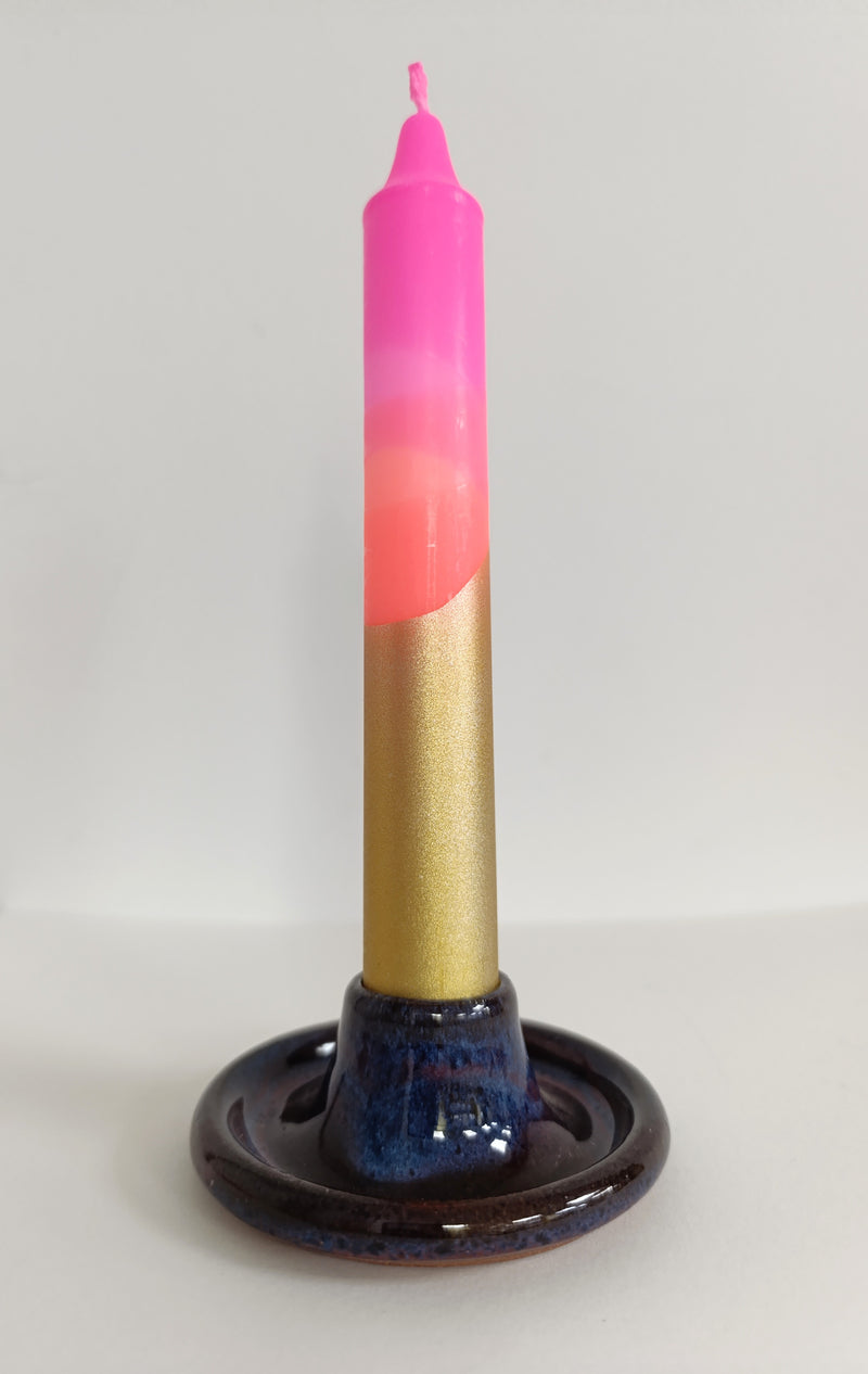 Ceramic candle holder - Sunset glaze