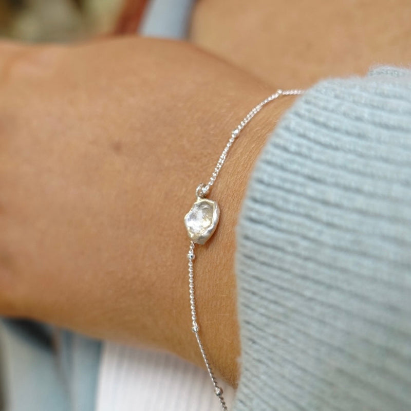 Sterling Silver Luna Drop Bracelet