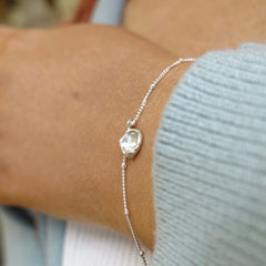 Sterling Silver Luna Drop Bracelet