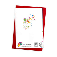 Merry Christmas abstract art card