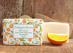 Natural vegan orange soap