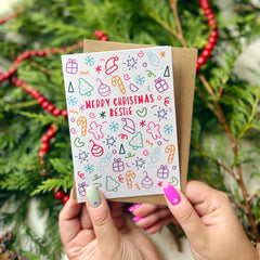 Merry Christmas Bestie card
