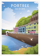 Portree A4 travel poster print