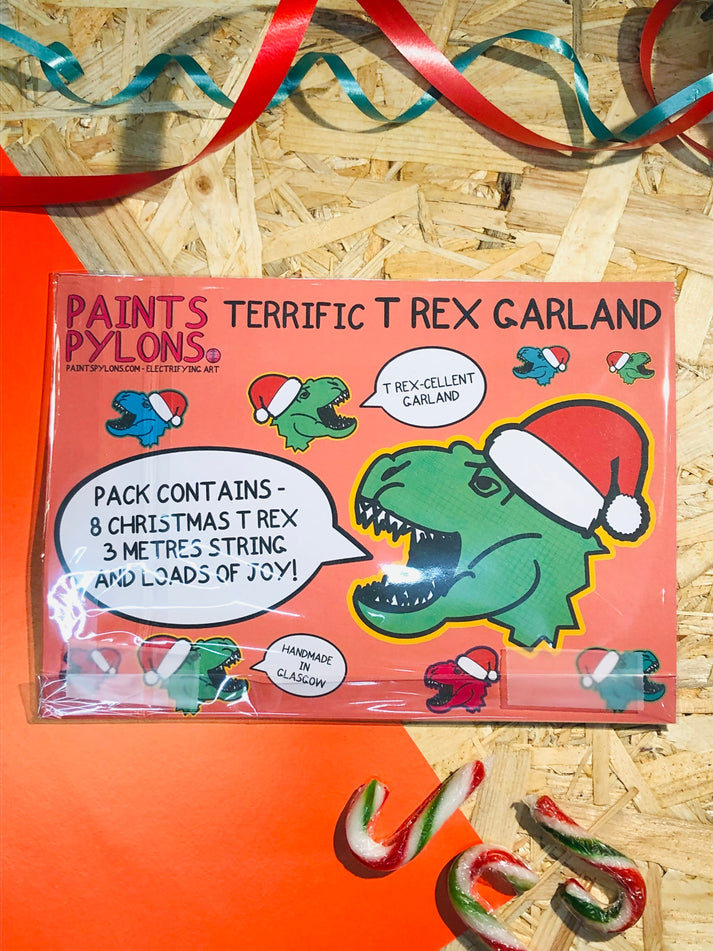 Terrific T-Rex Christmas Garland