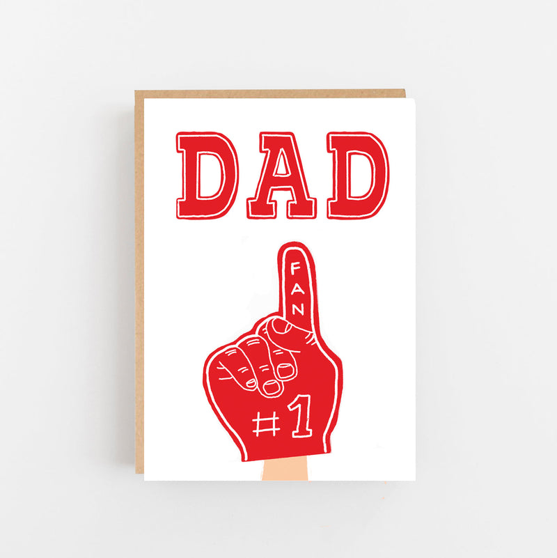 Dad no.1 fan card