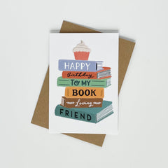 Happy Birthday to my book loving friend card