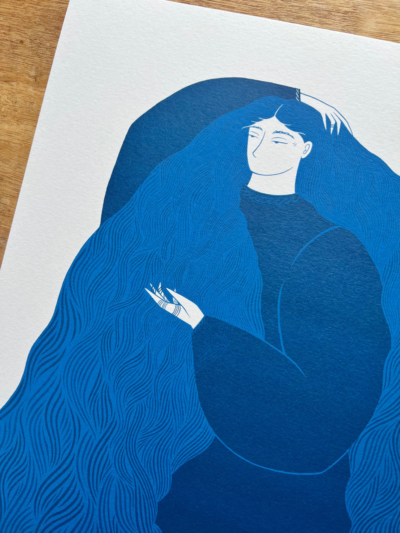Loch Obha (Scottish Water Goddess) A3 Print