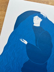 Loch Obha (Scottish Water Goddess) A3 Print