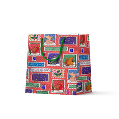 Woodland Stamps Christmas gift bag - 2 sizes available