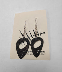 Copper drop earrings