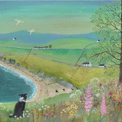 Keeping Watch Border Collie card