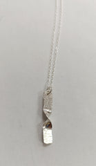 Sterling Silver twist pendant