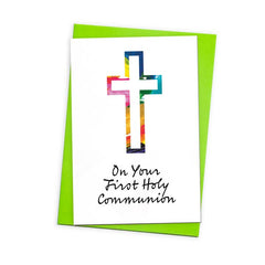 On your first Holy Communion  card