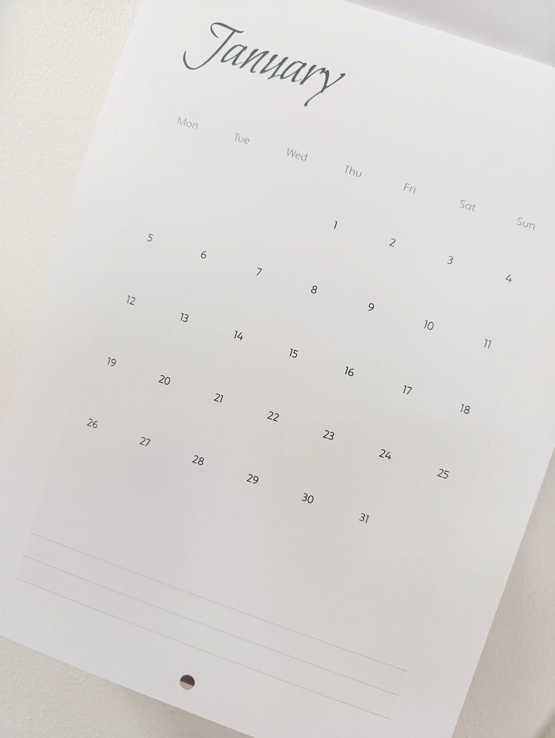 Ross Muir 2026 calendar