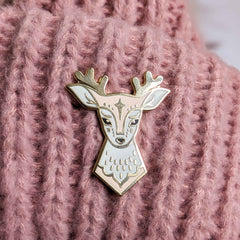 Enamel pin - Fairytale Deer (pink)