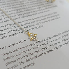 Sterling Silver & 22kt gold Luna Lotus pendant