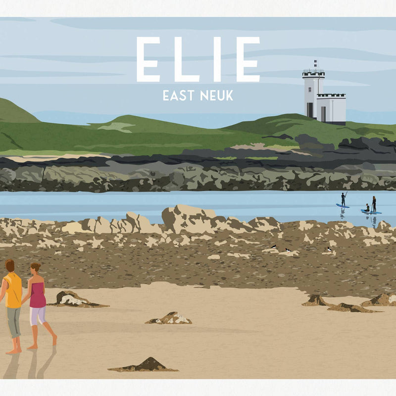 Elie A4 travel poster print