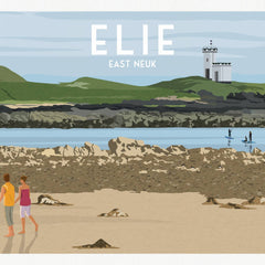 Elie A4 travel poster print
