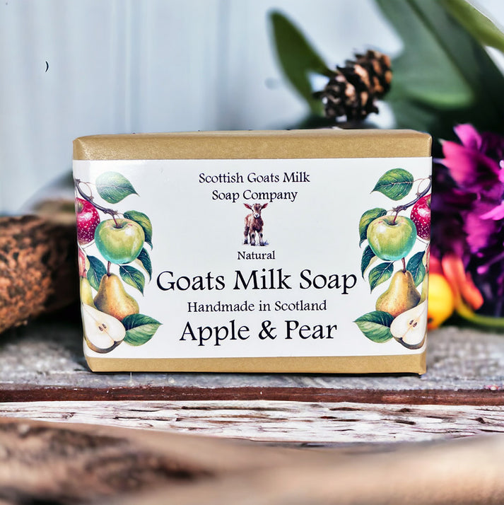Handmade goats milk soap - apple & pear