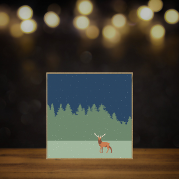 Winter Stag card