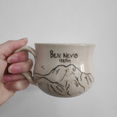Hand painted mountain mug - Ben Nevis