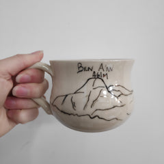 Hand painted mountain mug - Ben A'an