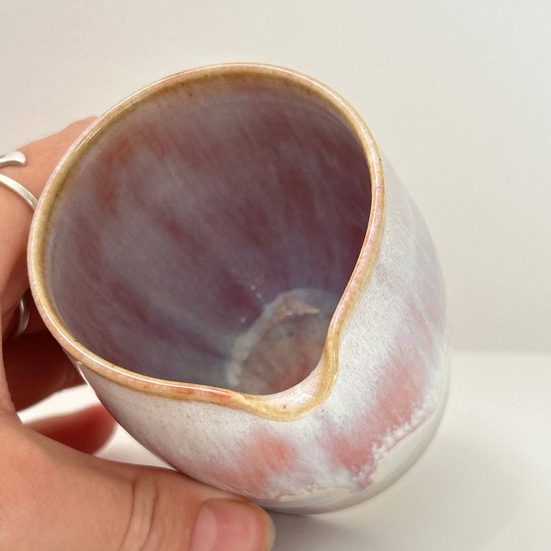 Candy pink ceramic jug