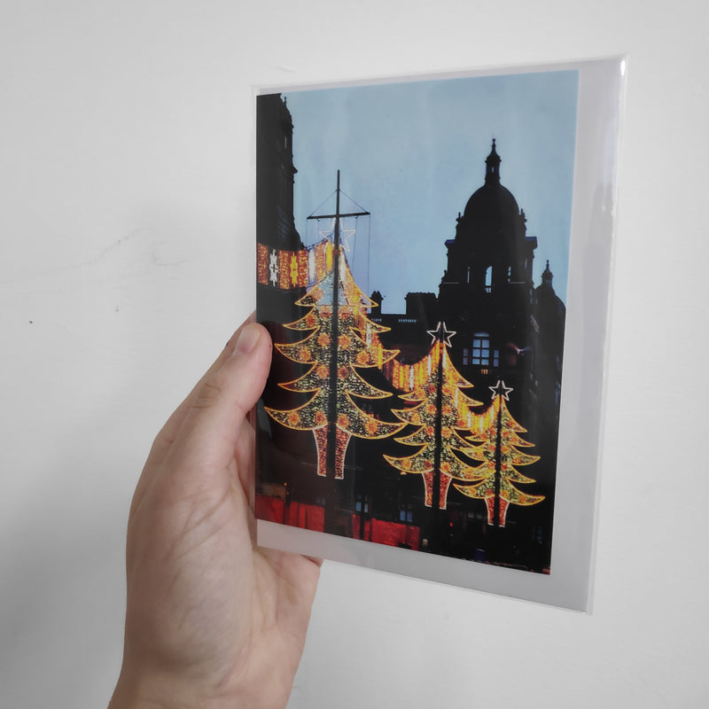 Christmas Tree Lights in George Square card