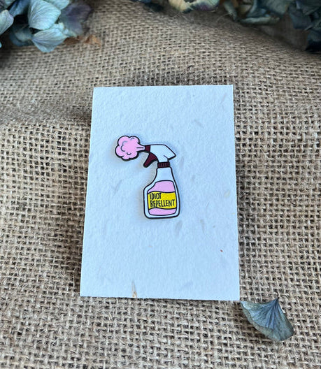 Enamel pin - Idiot Repellent