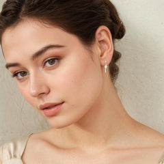 Sterling Silver Leaf Dangle Earrings
