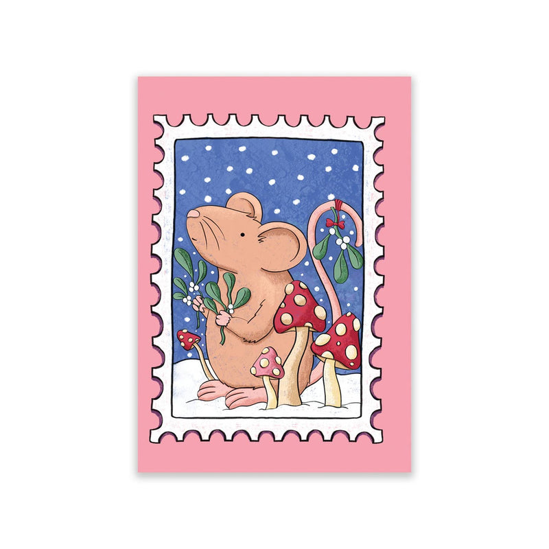 Christmas Woodland Stamps Mini Card Box
