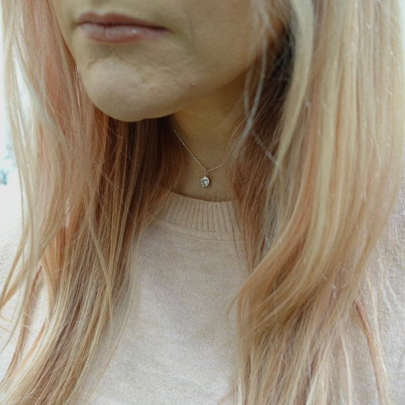 Moonlit Ripples Sterling Silver Choker