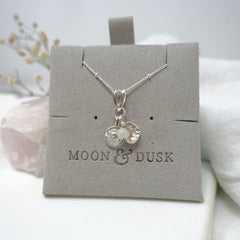 Moondrop Sterling Silver & Rainbow Moonstone Necklace