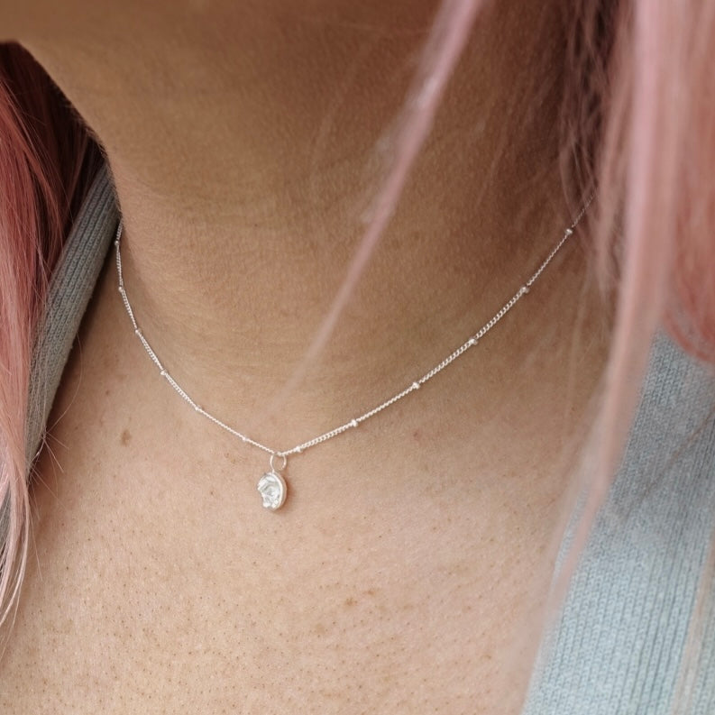 Moonlit Ripples Sterling Silver Choker