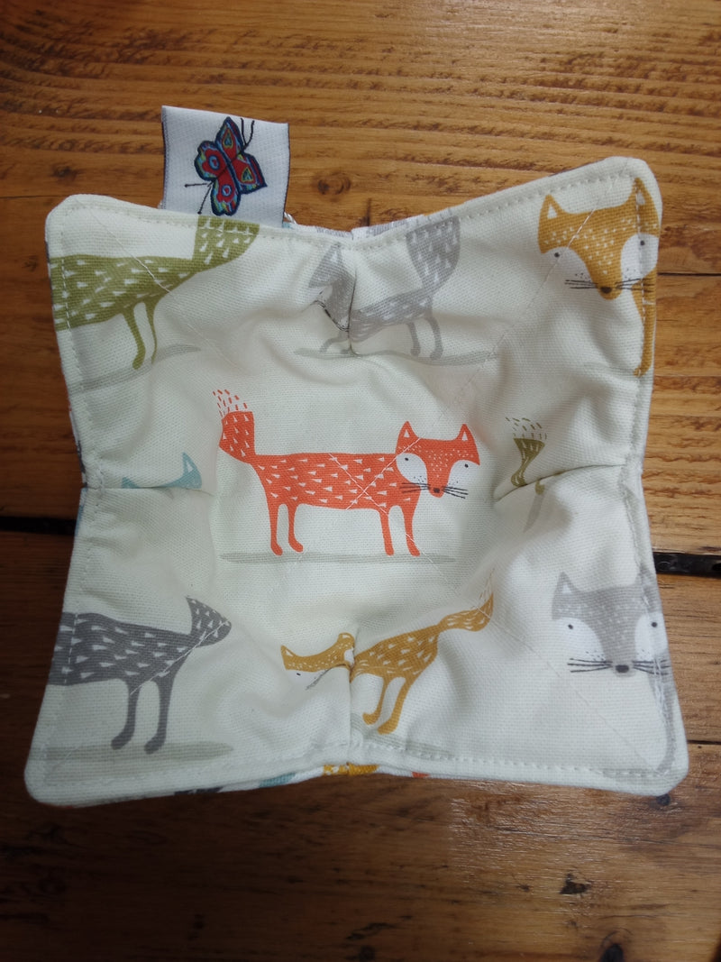 Bowl cosy - Foxy Fox/orange fabric