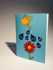 Dad thanks for helping me grow card