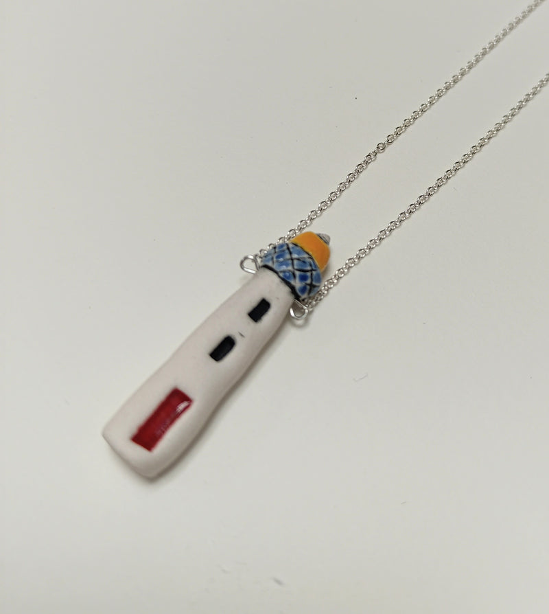Ceramic lighthouse necklace - 2 designs available
