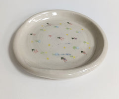 Ceramic spoon rest - hand painted floral