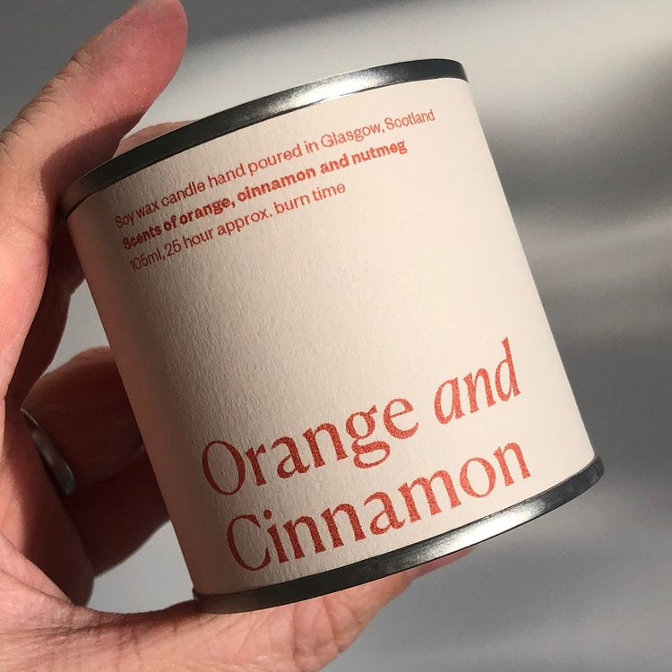 Orange and Cinnamon soy candle