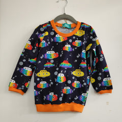 Long sleeved child t-shirt - rainbow submarines design (different sizes available)