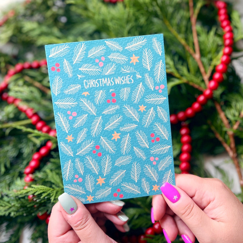 Christmas foliage pack of 6 cards